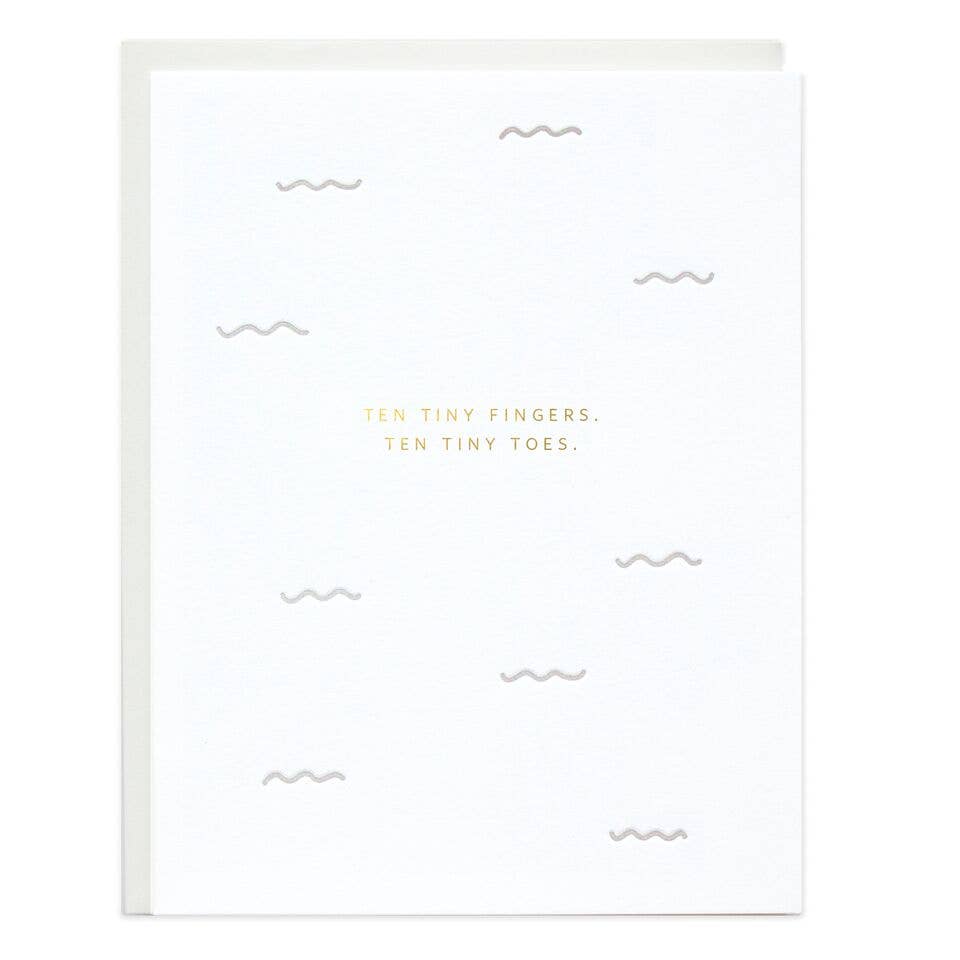 Ten Tiny Fingers Greeting Card