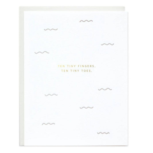 Ten Tiny Fingers Greeting Card