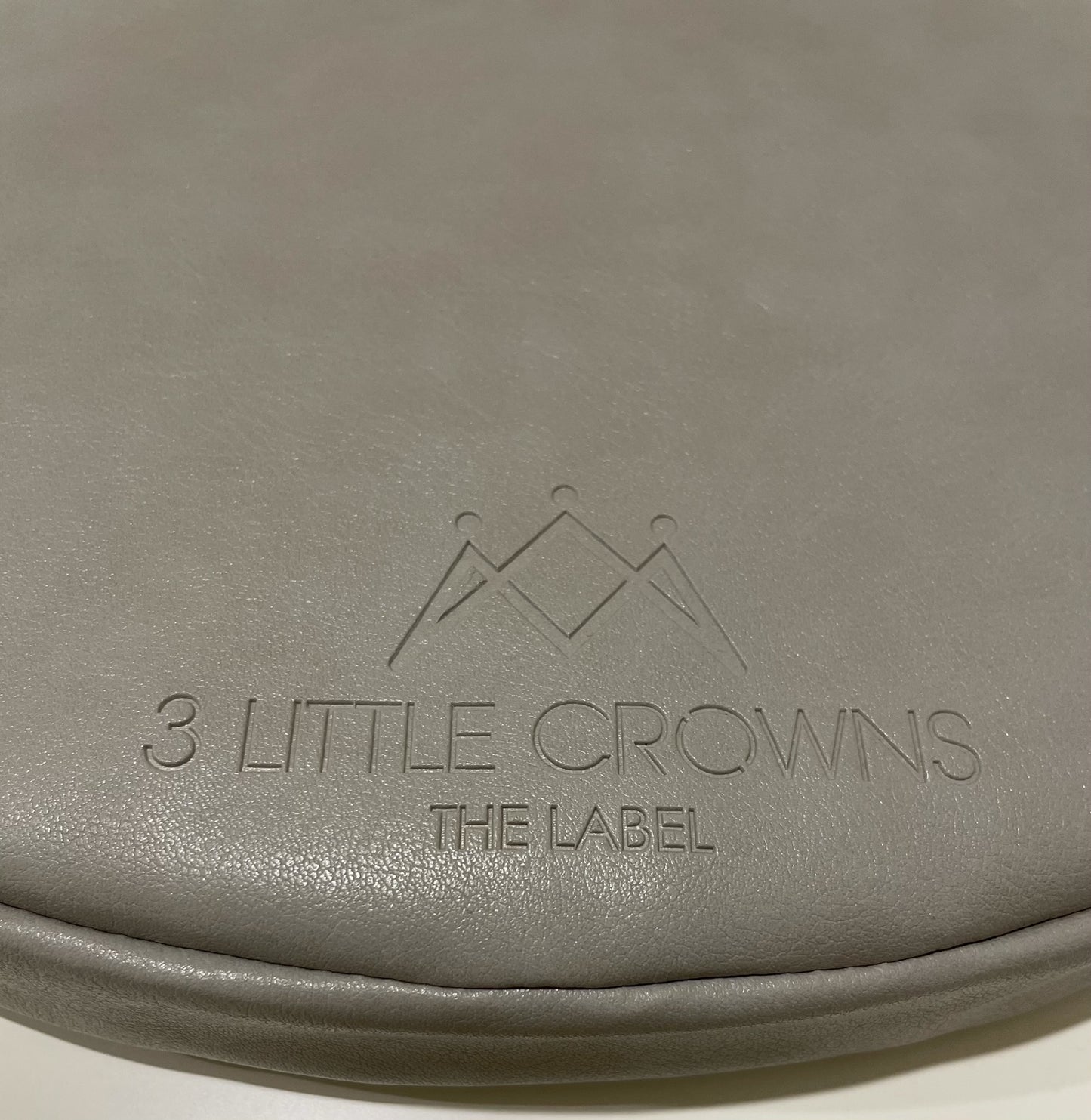 Vegan Leather Padded Change Pad - Grey