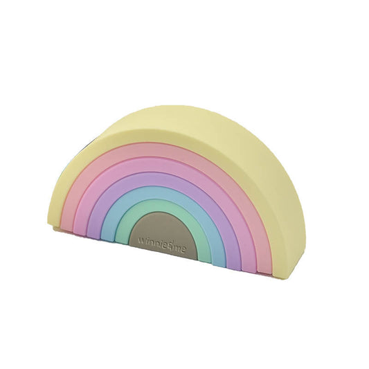 Pastel rainbow stacker (silicone)