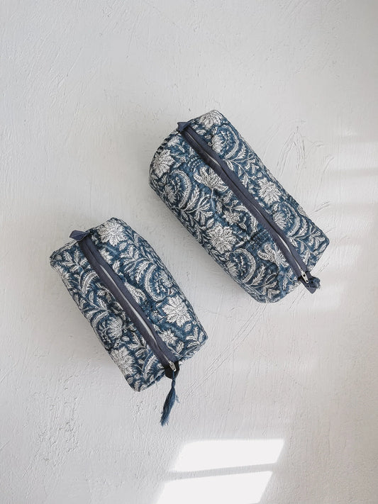 Nappy / Cosmetic Bag Set ~ Wildflower