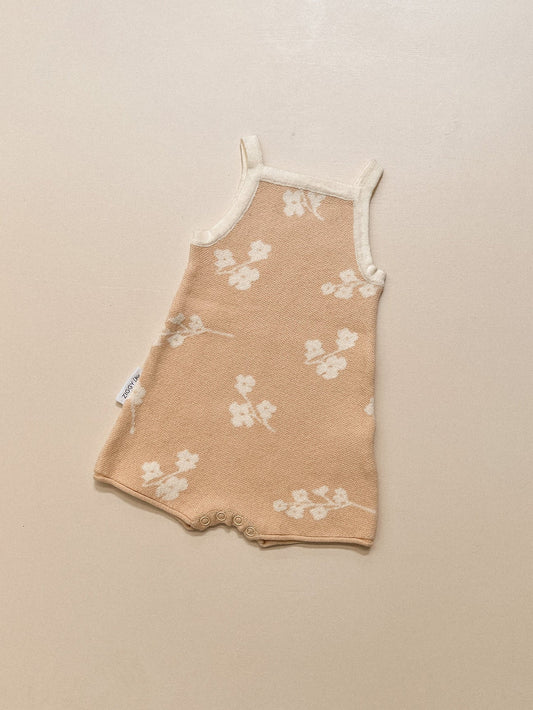 KNITTED PLAYSUIT | BLOSSOM (PEACH)
