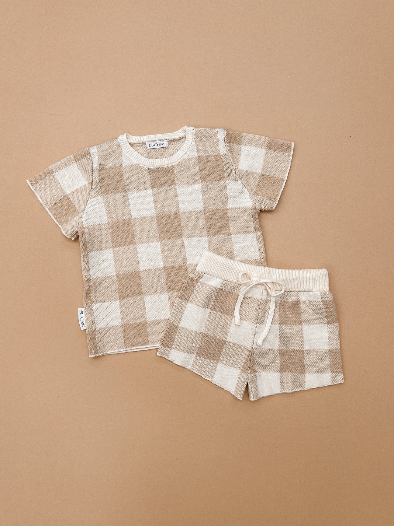 KNITTED TEE | GINGHAM
